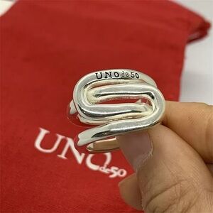 Uno de 50 Silver Women's Ring size 7.5